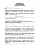 Filosofía institucional del Colegio San Rafael