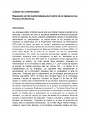 Calidad: No conformidades