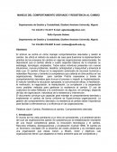 MANEJO DEL COMPORTAMIENTO DESVIADO Y RESISTENCIA AL CAMBIO