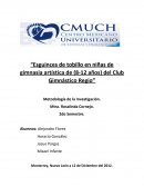 Esguinces de tobillo en niñas de gimnasia artística de (8-12 años) del Club Gimnástico Regio