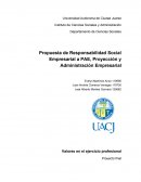 Propuesta de Responsabilidad Social Empresarial a PAE, Proyección y Administración Empresarial