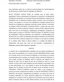 Abogado y notario proceso constitucional de amparo