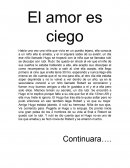 Cuento El amor es ciego