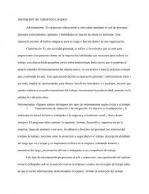 TERMINOS EN RELACIONESINDUSTRIALES.. Página 1
