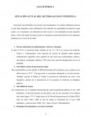 SITUACIÓN ACTUAL DEL SECTOR SALUD EN VENEZUELA