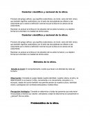 Carácter científico y racional de la ética.