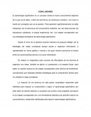 El aprendizaje significativo es un proceso donde el nuevo conocimiento depende de lo que ya se sabe