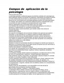 Campos de la psicologia.