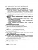 GUIA DE ESTUDIO DE RESOLUCION DE CONFLICTOS
