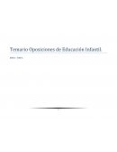 Temario oposiciones educación infantil