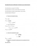 Densidad del mineral utilizando el método de peso del picnómetro