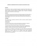 INFORME DE ELABORACIÓN DE PERFIL DE SOLIDOS EN UNA MUESTRA DE AGUA