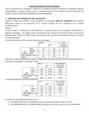 Hasta el momento se ha realizado el análisis de las variables de manera individual, sin embargo en algunas oportunidades se requiere verificar cual es el comportamiento de dos variables de manera conjunta, que recibe el nombre de ANÁLISIS BIDIMENSIONAL