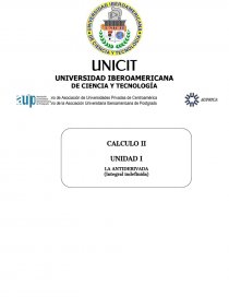 ASPECTOS TEORICOS CONCEPTUALES. LA ANTIDERIVADA. Página 1