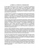 A dónde va la teoría de la organización?
