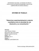Determinar experimentalmente el desplazamiento del equilibrio químico de disolución de un electrolito poco soluble