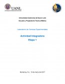 Actividad integradora Laboratorio de ciencias experimentales