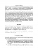 Informe de economía. Economía clásica