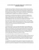 Lucha global por el equilibrio.