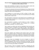 Discurso Inaugural Asociación Dominicana de Rehabilitación por Romilla Roa