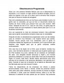 Obsolescencia programada.