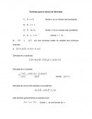 Teorema para el calculo de derivadas.