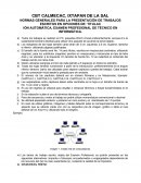 Normas generales para la presentacion