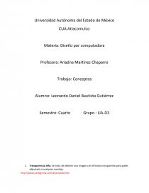 Conceptos de Diseño por computadora.. Página 1
