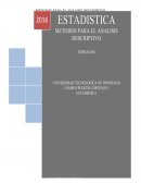 Estadistica DESARROLLO DE EJERCICIO