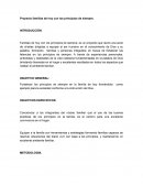 Proyecto familias de hoy con los principios de siempre.