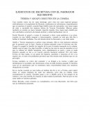 Ejercicios de escritura.