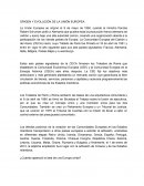 Origen y Evolucion de la union europea.