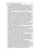 El proceso de orientación individual