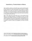 Ausentivismo en Mexico.