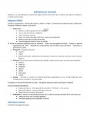 Métodos de estudio. Método: es un procedimiento o conjunto de reglas
