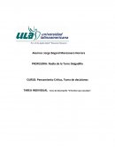 Es importante tener una habilidad lectora, así como una capacidad de síntesis y análisis de cualquier texto de forma escrita o en el planteamiento de un problema en la vida diaria,