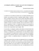 Investigación cualitativa cara a cara con el sujeto de estudio.