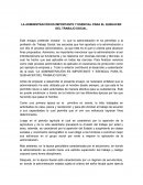 LA ADMINISTRACIÓN ES IMPORTANTE Y ESENCIAL PARA EL QUEHACER DEL TRABAJO SOCIAL