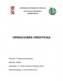 Operaciones crediticias mexico.