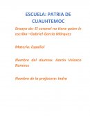 El coronel no tiene quien le escriba de Gabriel García Márquez (1961)