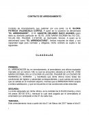 Contrato de arrendamiento.