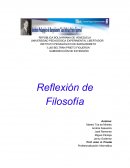 Reflexión de Filosofía