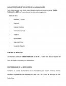 CARACTERÍSTICAS IMPORTANTES DE LA LOCALIZACIÓN