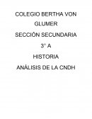 HISTORIA ANÁLISIS DE LA CNDH