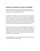 Comercio y Cambio en la oferta y tecnologia
