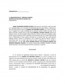 Demanda restitución agraria.