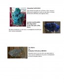 Minerales. Calcantita CuSO4 5H2O