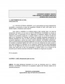 SOLICITUD DE SENTENCIA