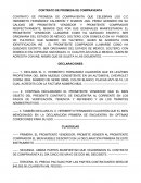 CONTRATO DE PROMESA DE COMPRAVENTA.