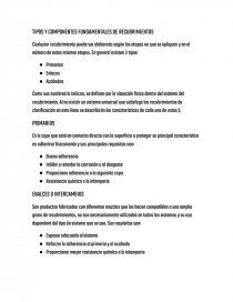 TIPOS Y COMPONENTES FUNDAMENTALES DE RECUBRIMIENTOS. Página 1